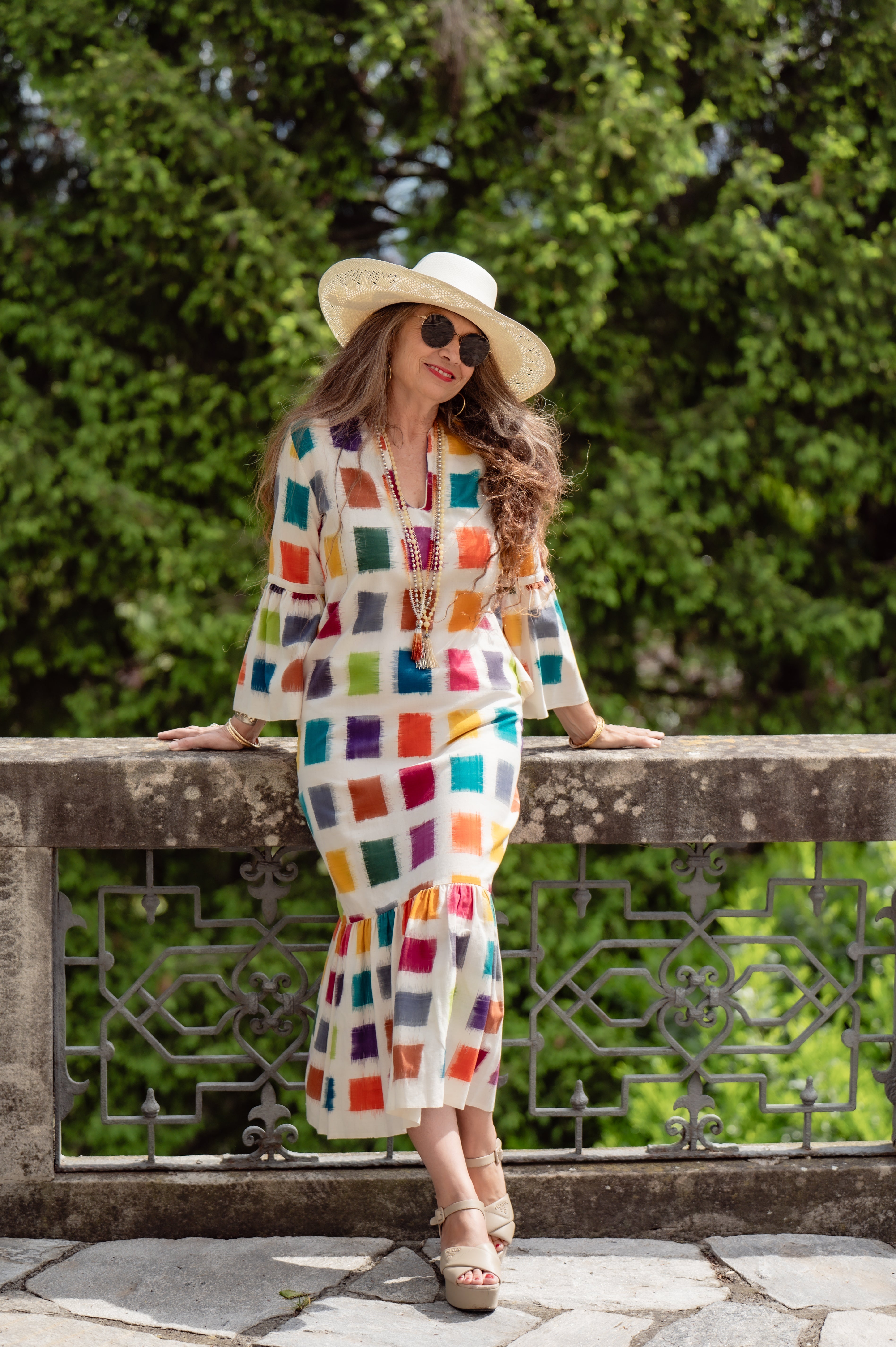 Tremezzo Cotton Ikat Mermaid Dress