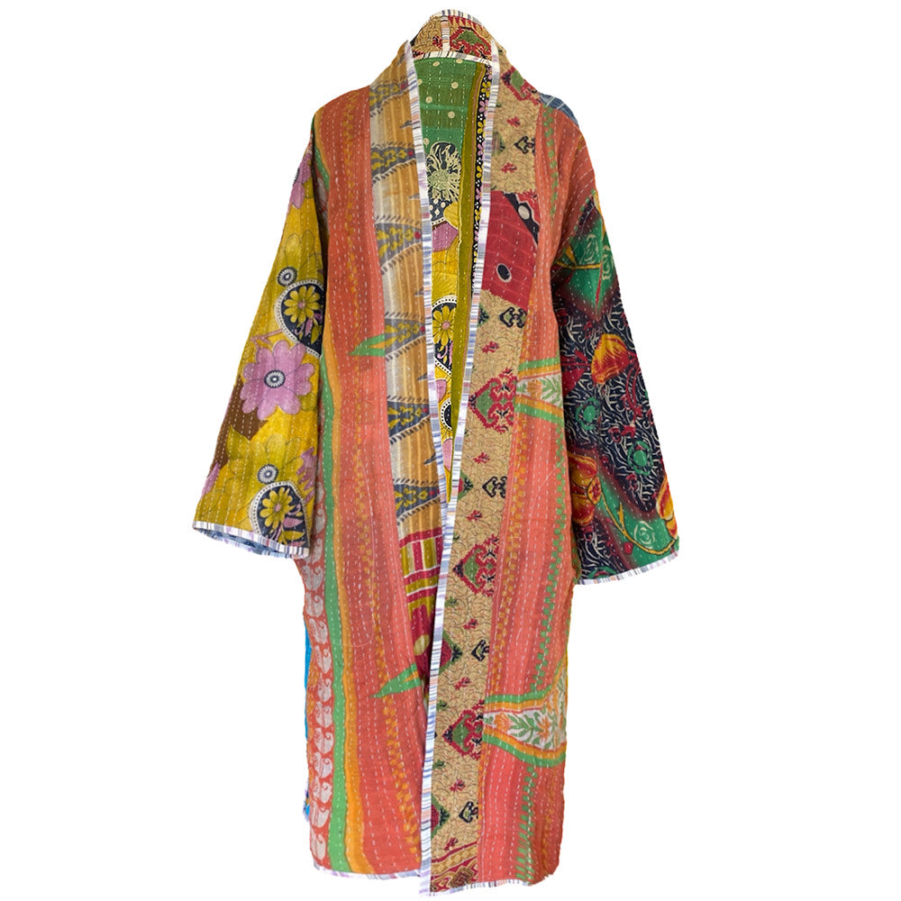 Itza Cotton Kantha Coat One of a Kind