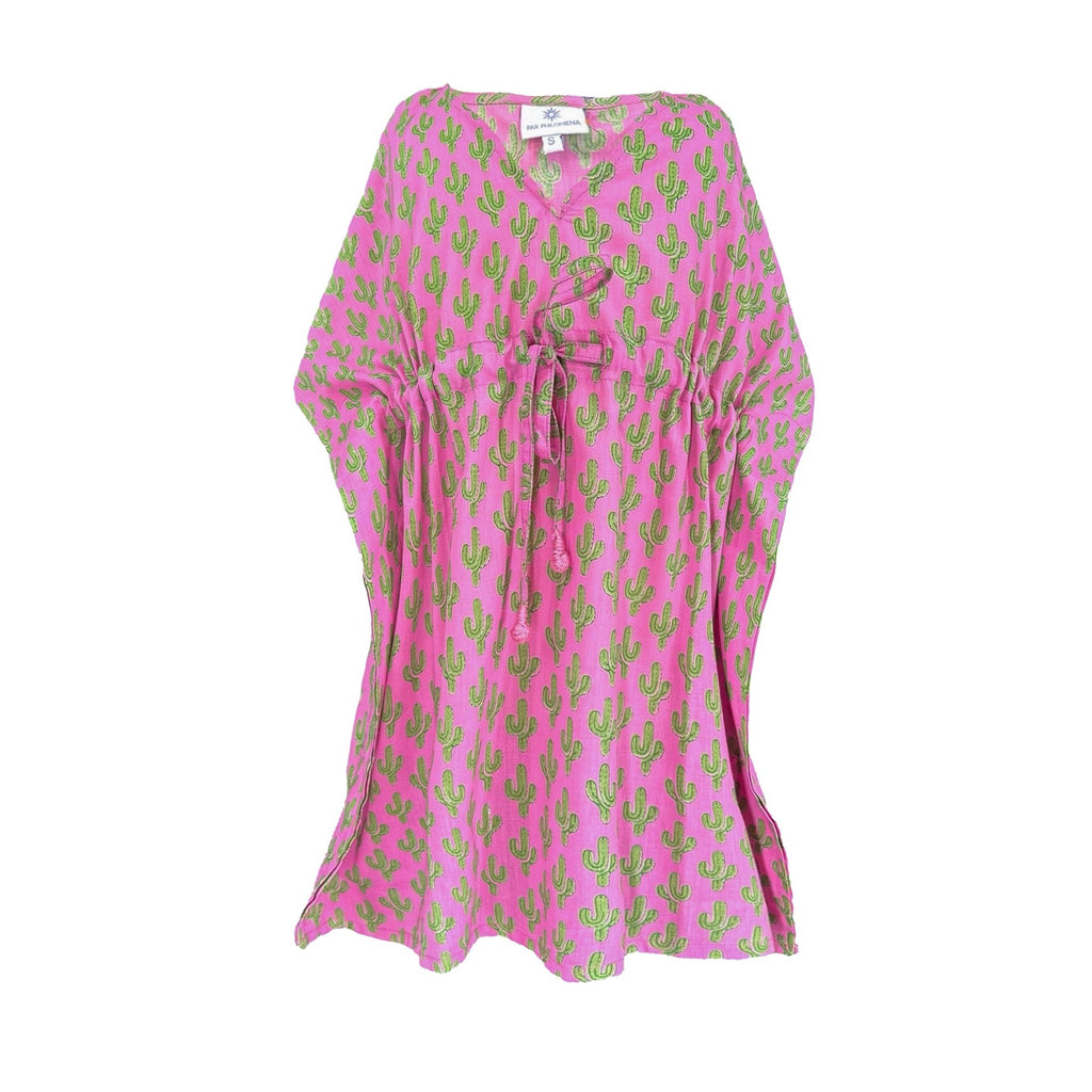 Pink Cactus Kids Cotton Kaftan Dress