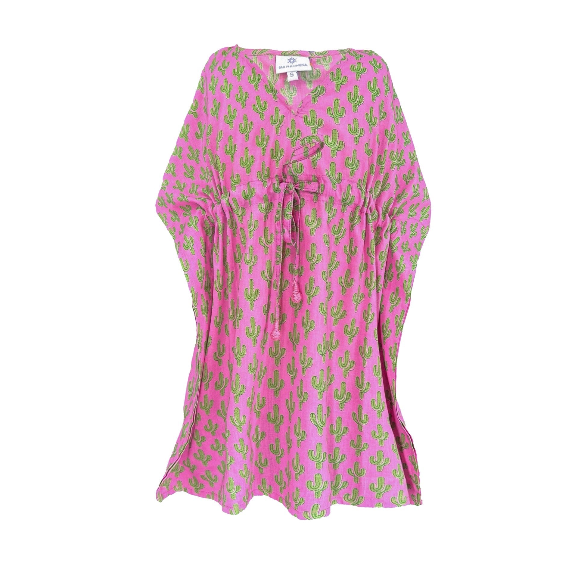 Pink Cactus Kids Cotton Kaftan Dress