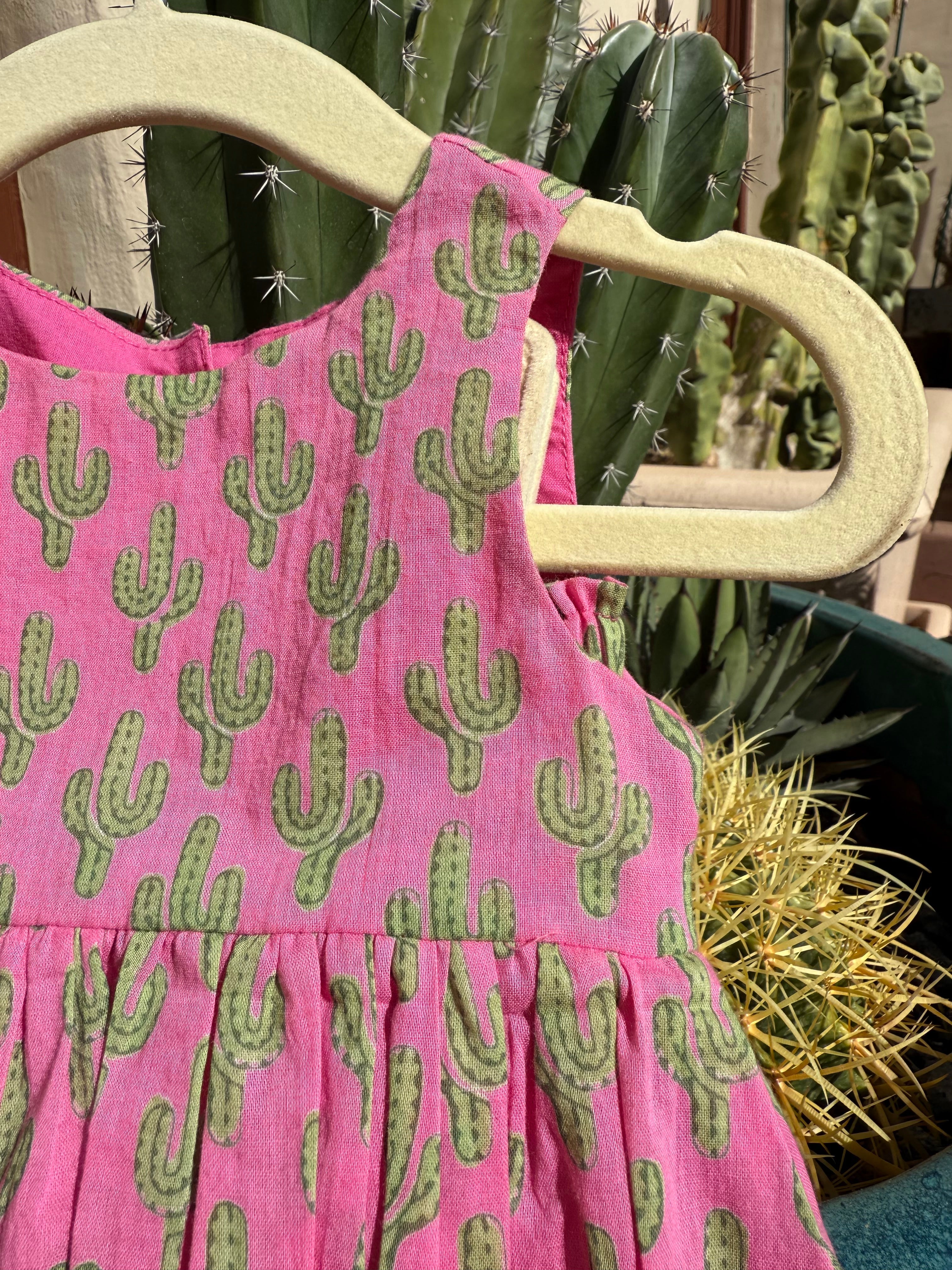 Prickly Pax Cactus Pink Bubble Dress