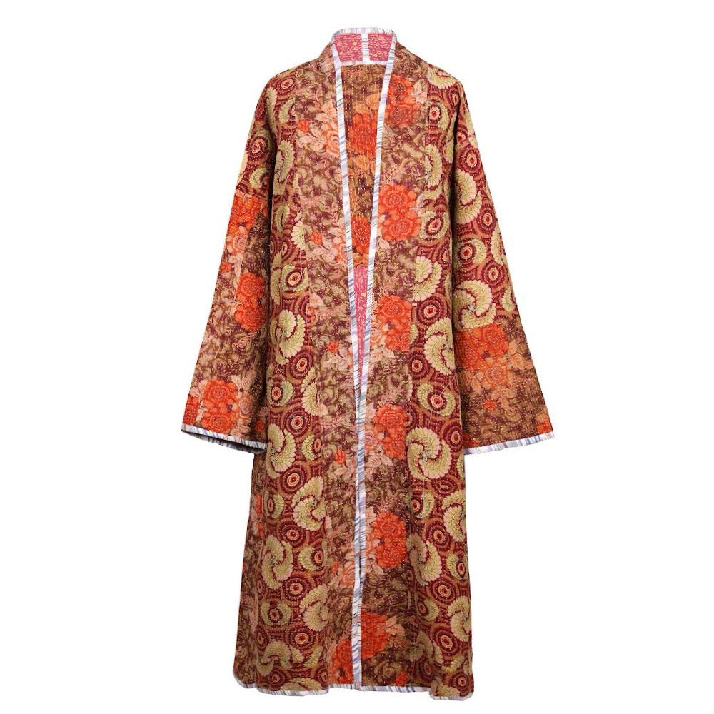Kyra Cotton Kantha Coat ONE OF KIND