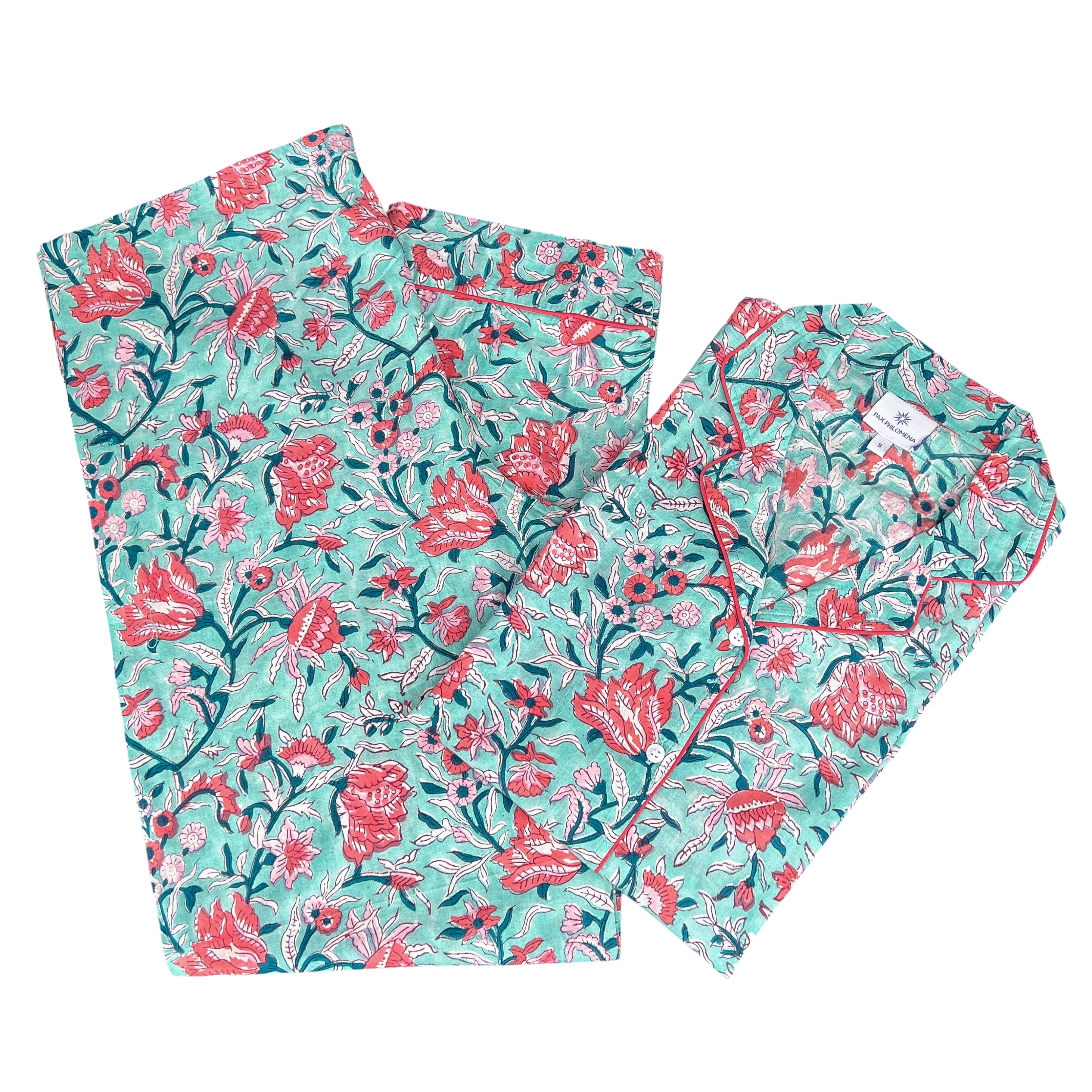 Felicity Floral Cotton Pajamas Long Sleeve