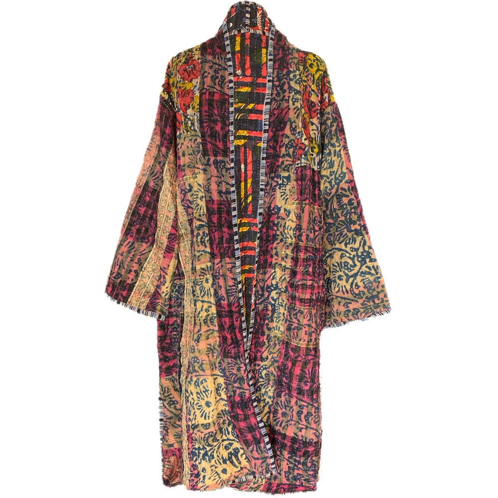 Kamakshi cotton kantha coat One of a Kind