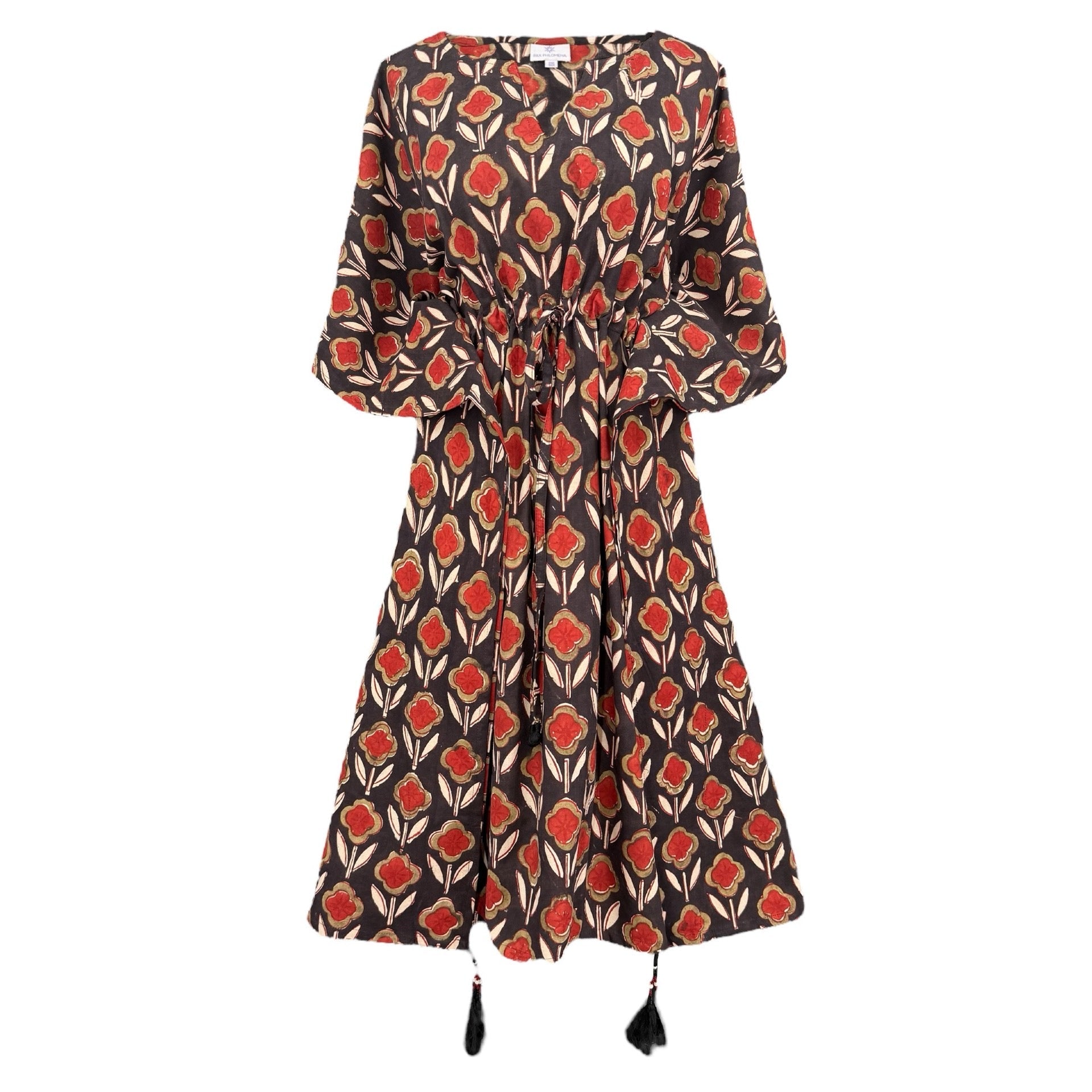 Pomodoro Natural Dye Midi Kaftan