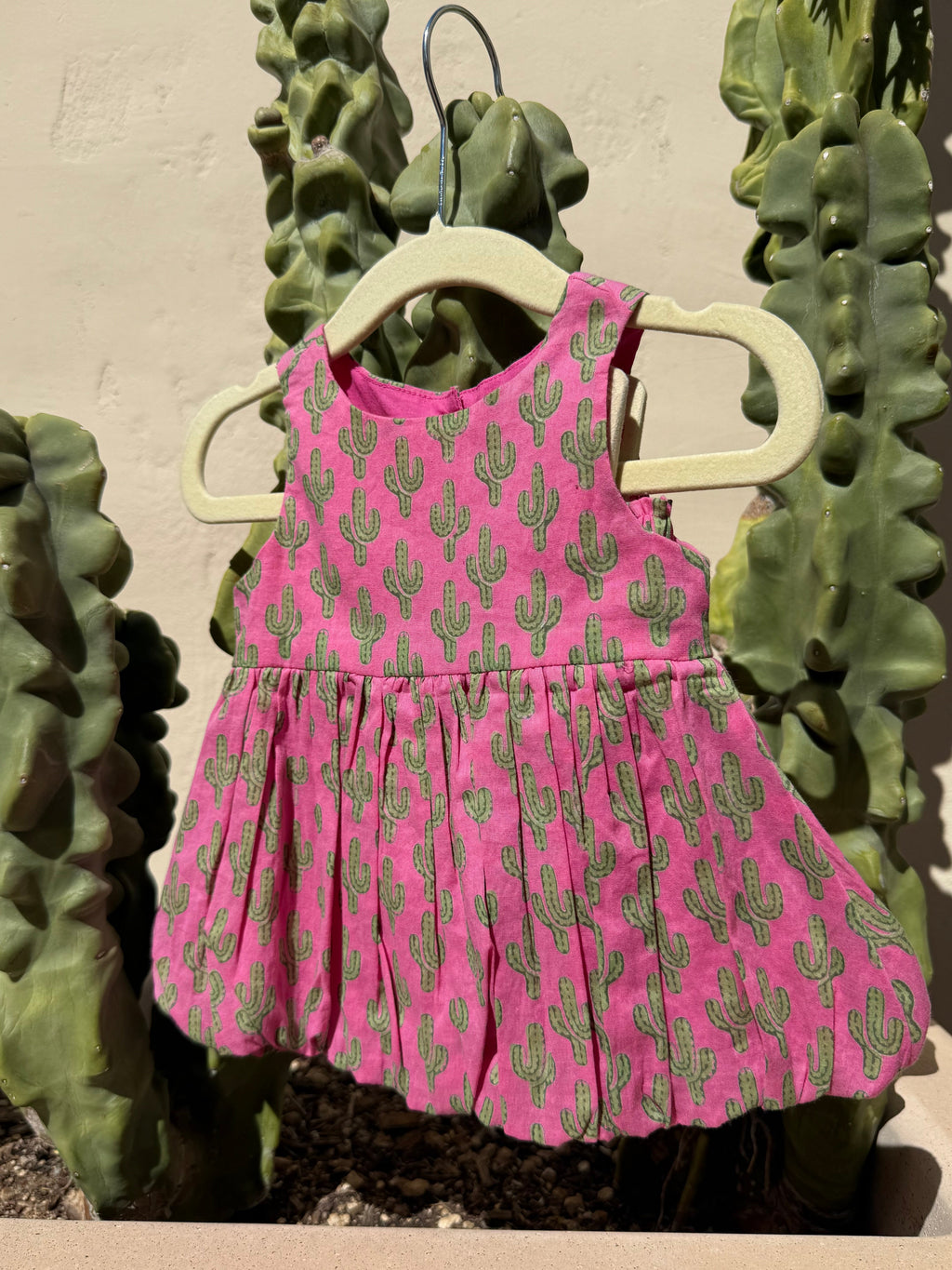 Prickly Pax Cactus Pink Bubble Dress