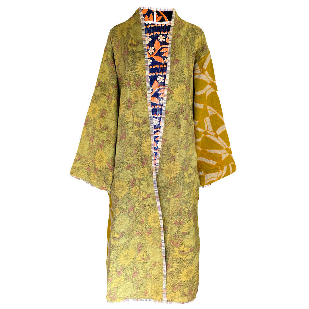 Aalia Cotton Kantha Coat One of a Kind
