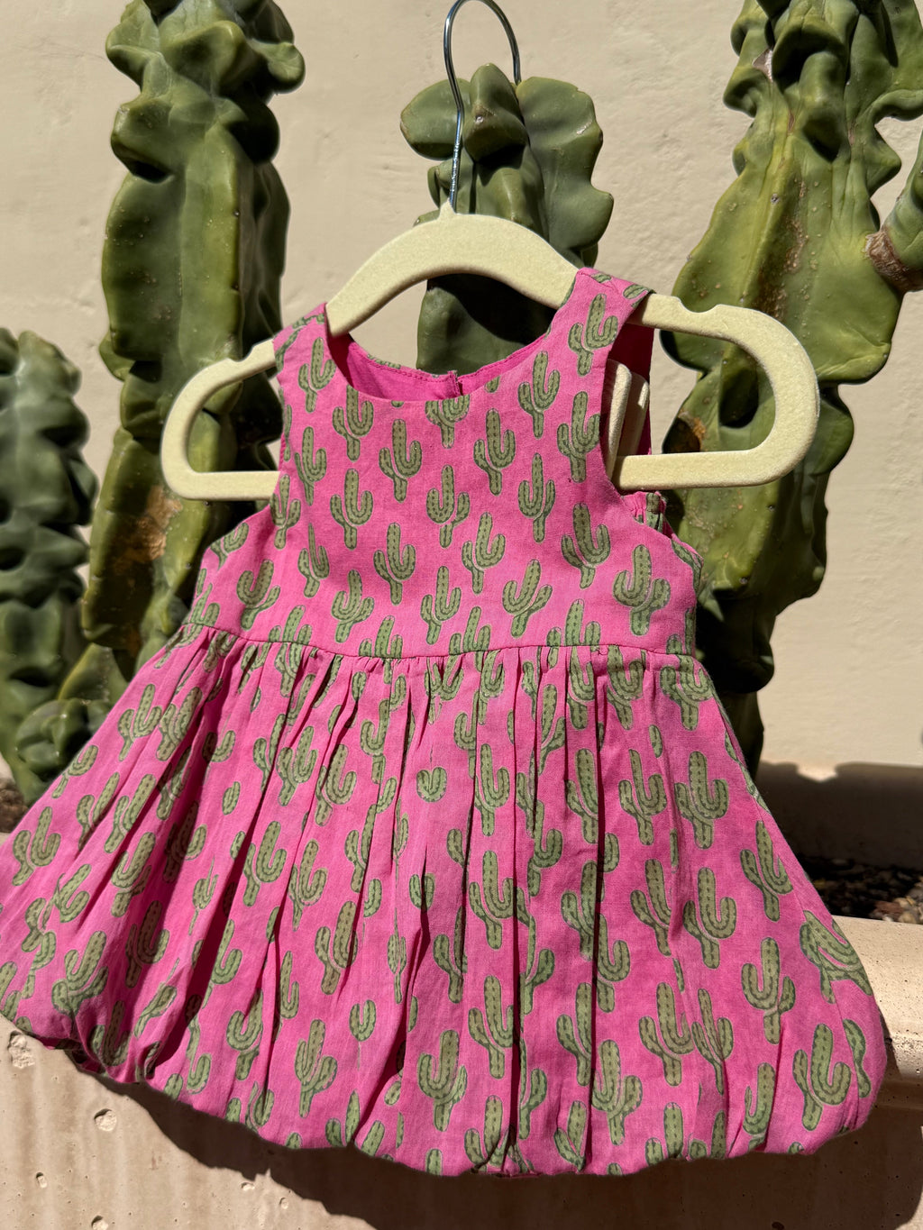 Prickly Pax Cactus Pink Bubble Dress
