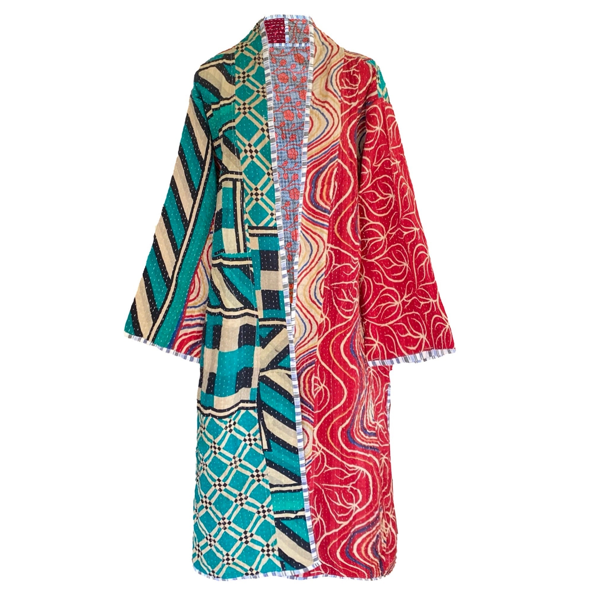 Mara Cotton Kantha Coat One of a Kind