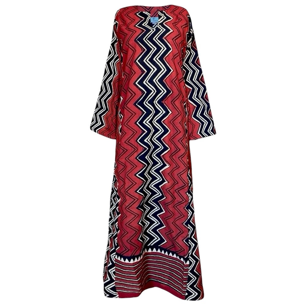 Darjeeling Maxi Cotton Tunic Dress Natural Dyes