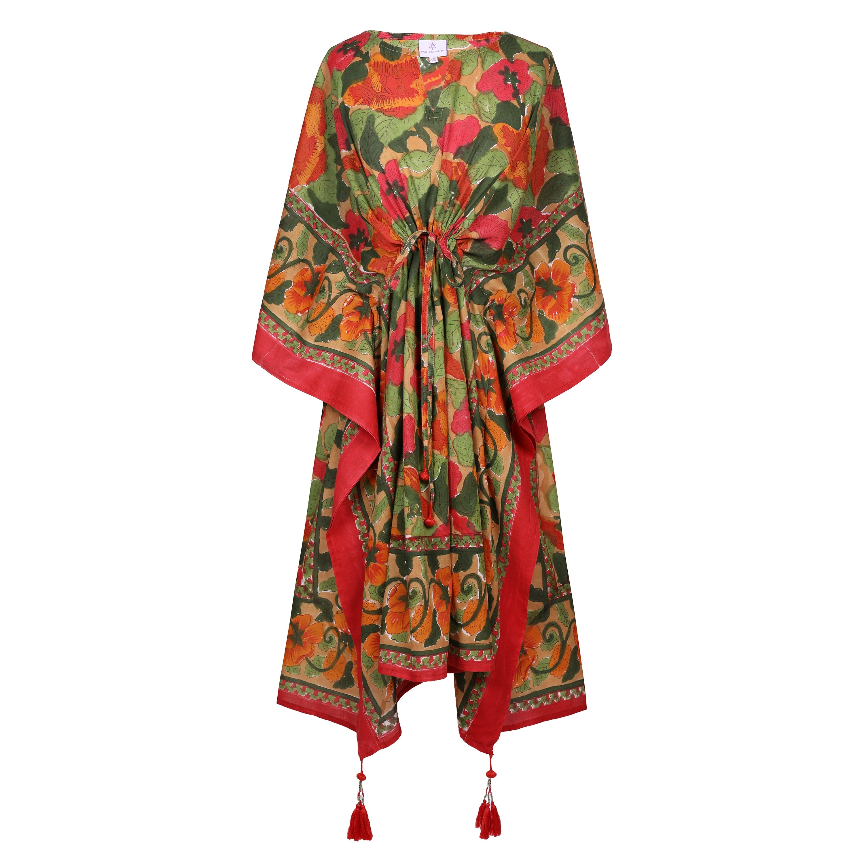 Frida Floral Midi Kaftan Dress