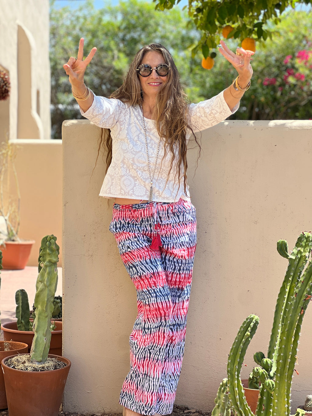 Indipendenza Shibori Cotton Lounge Pants Final Sale
