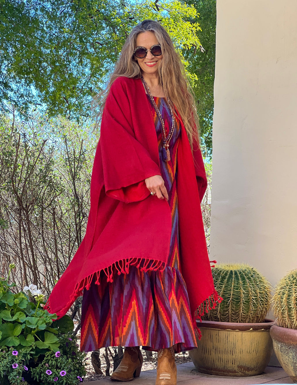 Xanadu Zig Zag Mermaid Dress Hand Woven