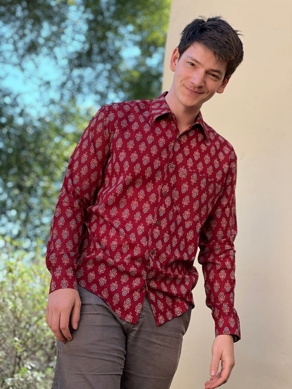 Carmine Magic Men's Long Sleeve Shirt