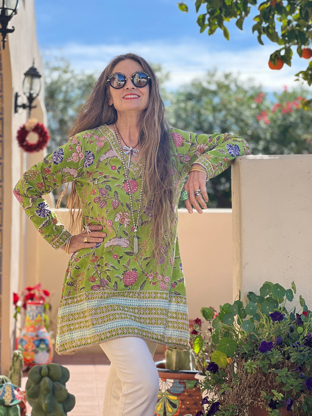 Alex Key Lime Green Tunic