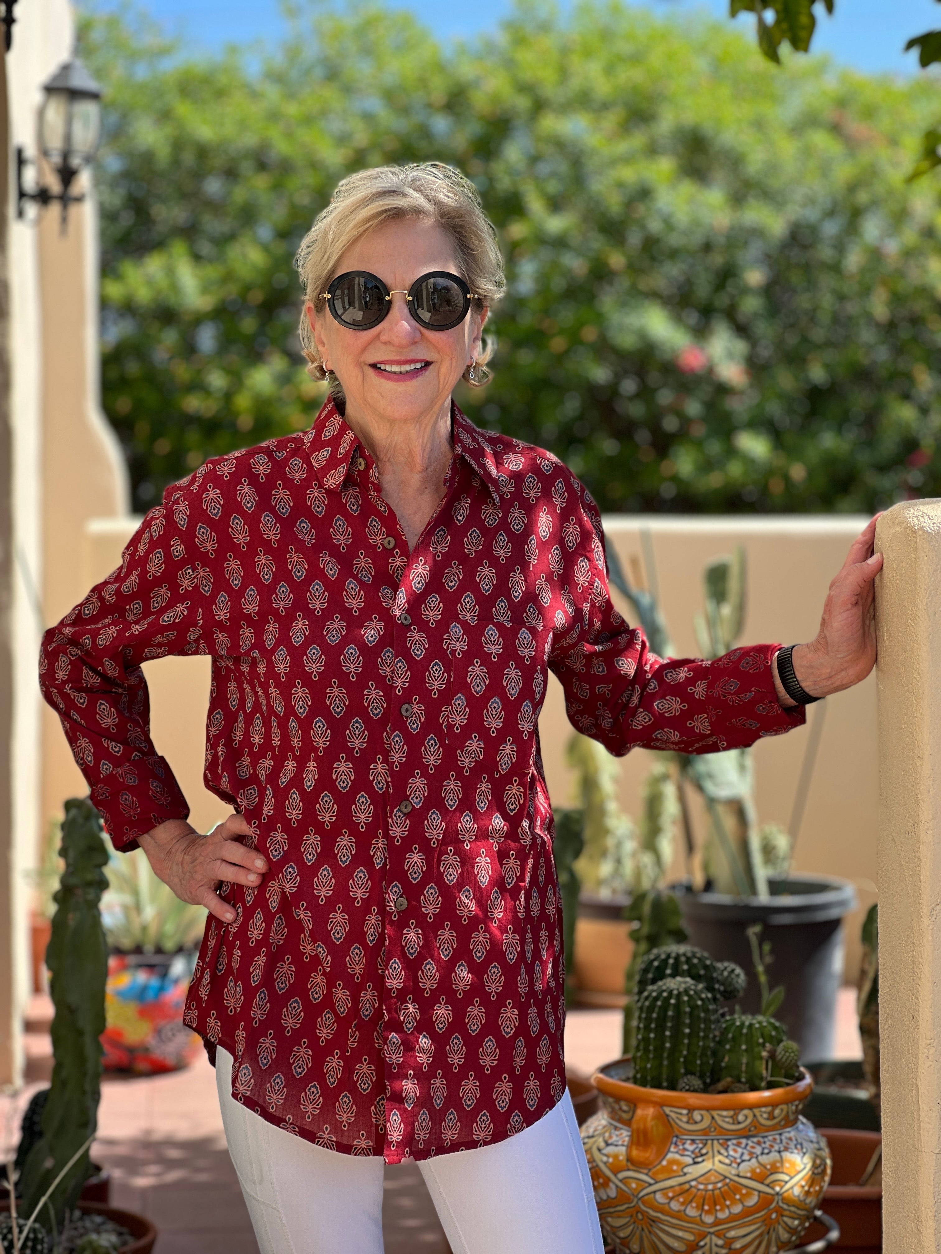 Carmine Magic Men's Long Sleeve Shirt