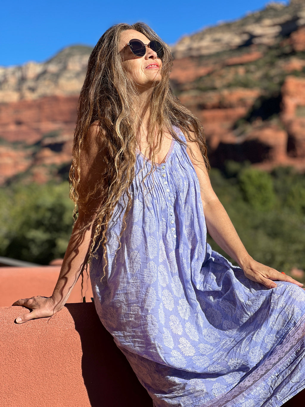 Lilac Amer Sleeveless Long Night Gown Store Credit Only