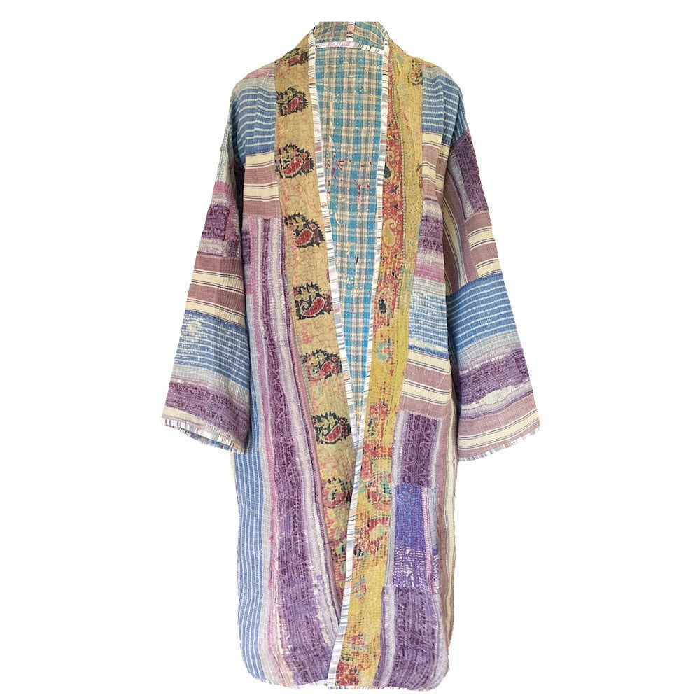 Maya Cotton Kantha Coat ONE OF KIND