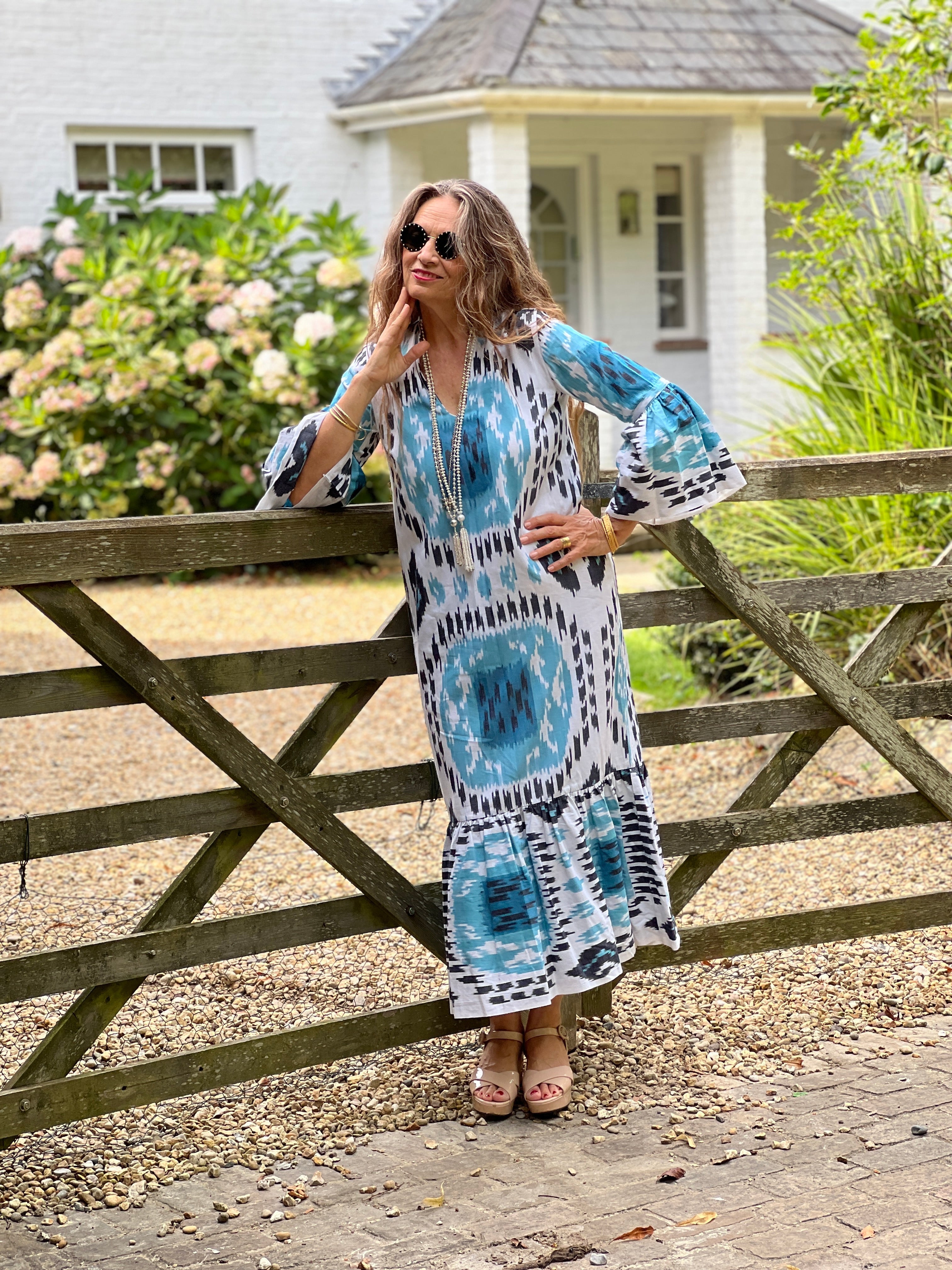 Bellagio Cotton Ikat Mermaid Dress