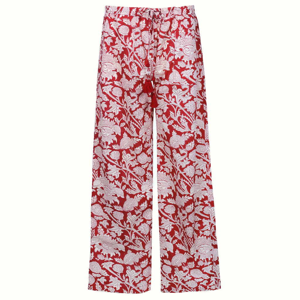 Laura Floral Cotton Lounge Pants Store Credit Only