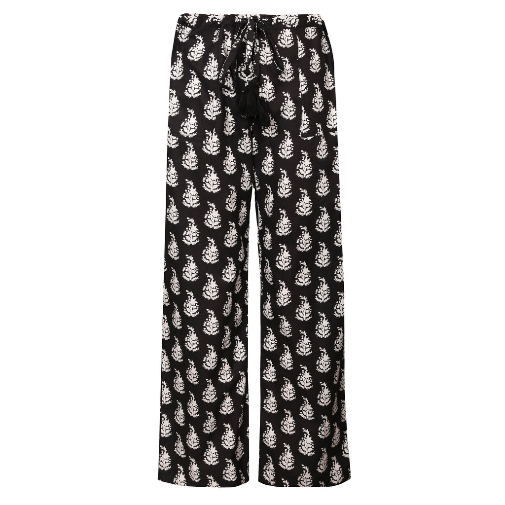 Luisa Obsidian Cotton Lounge Pants Store Credit Only