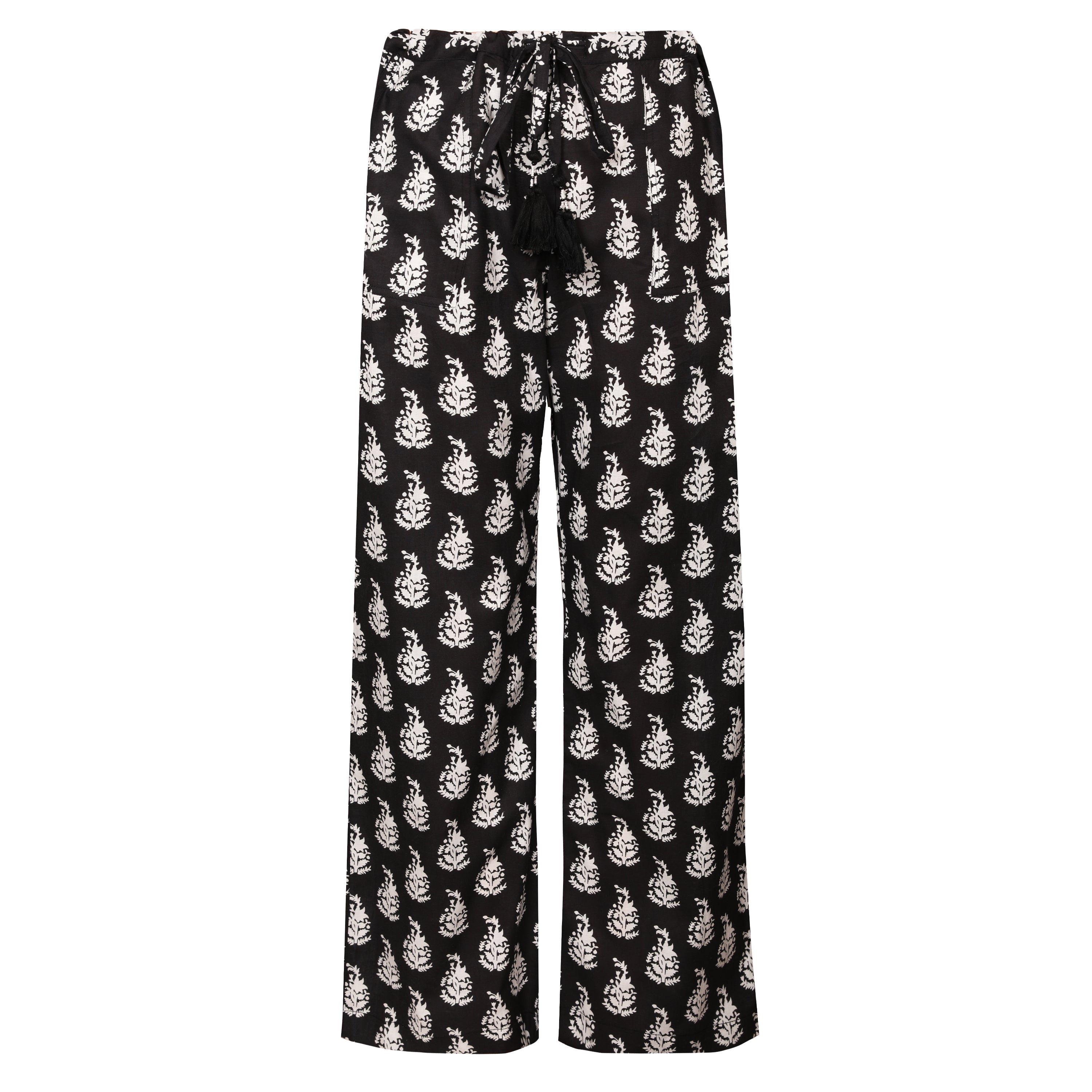 Luisa Obsidian Cotton Lounge Pants Store Credit Only
