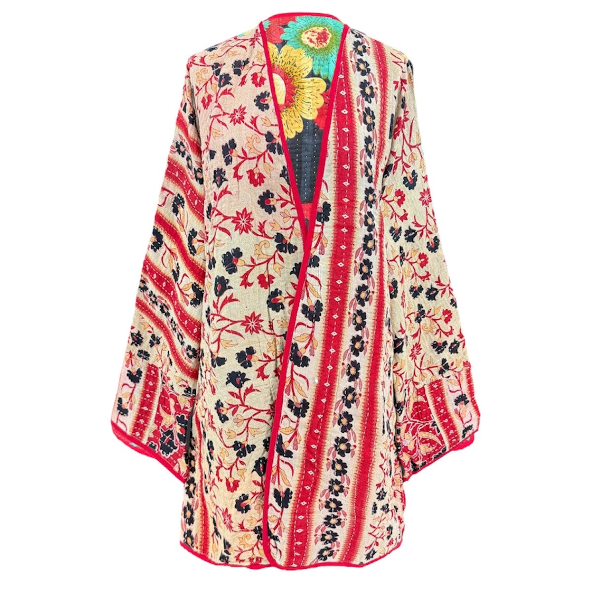 Benaulim Cotton Kantha Jacket One of a Kind
