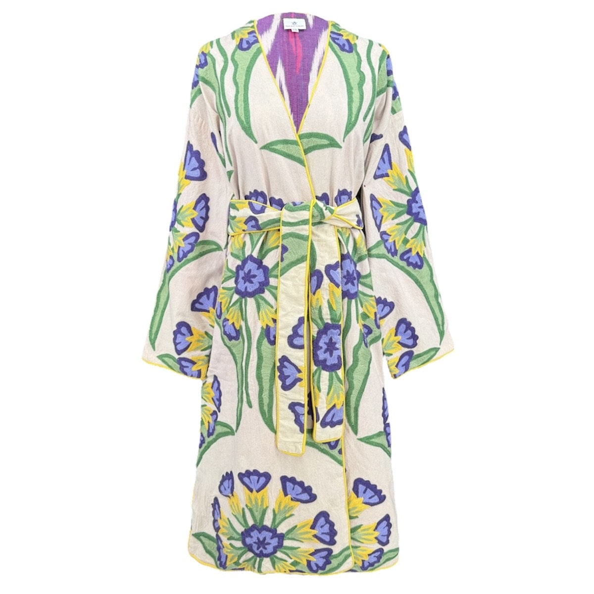 Deco Floral Suzani Purple Coat