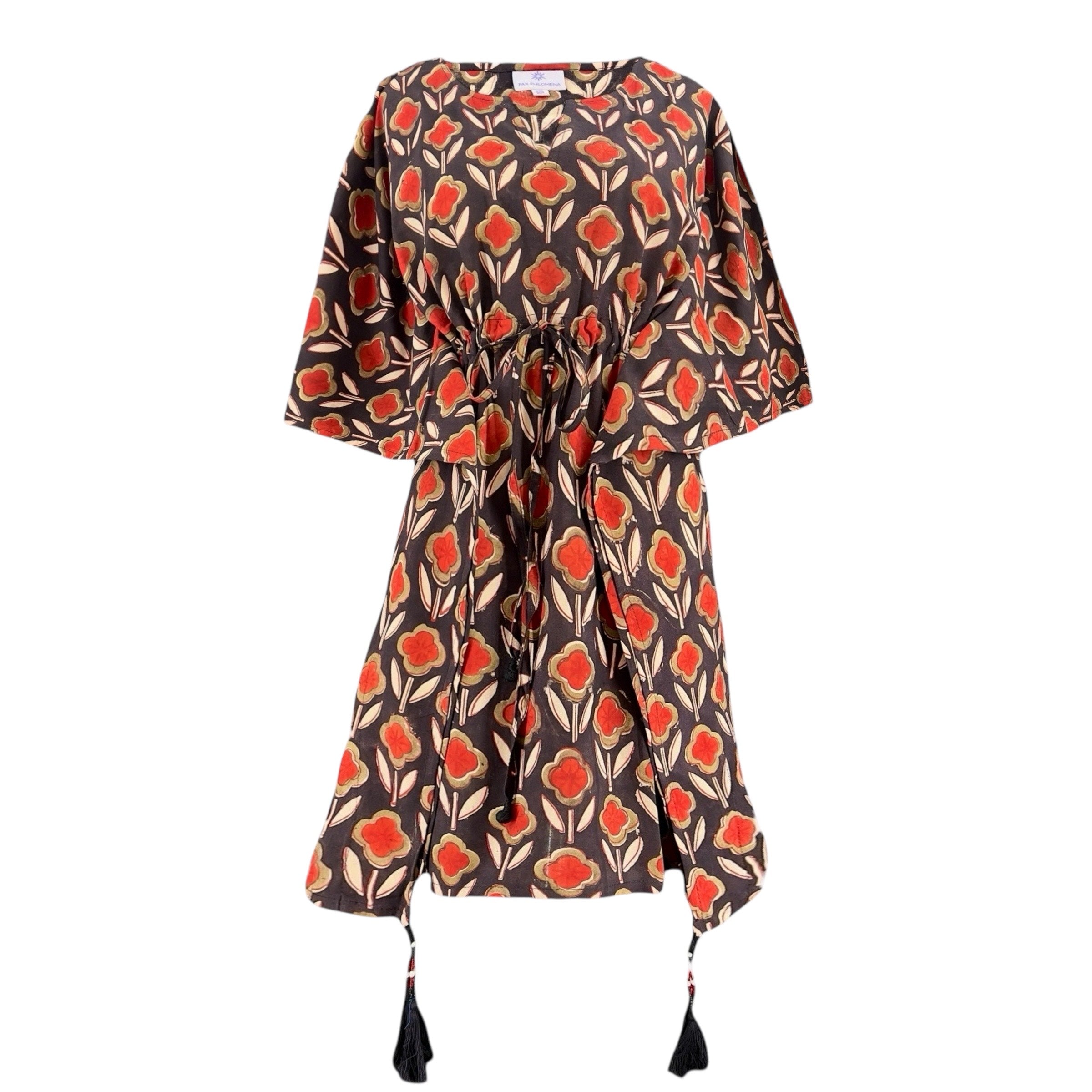 Pomodoro Natural Dye Short Kaftan Dress