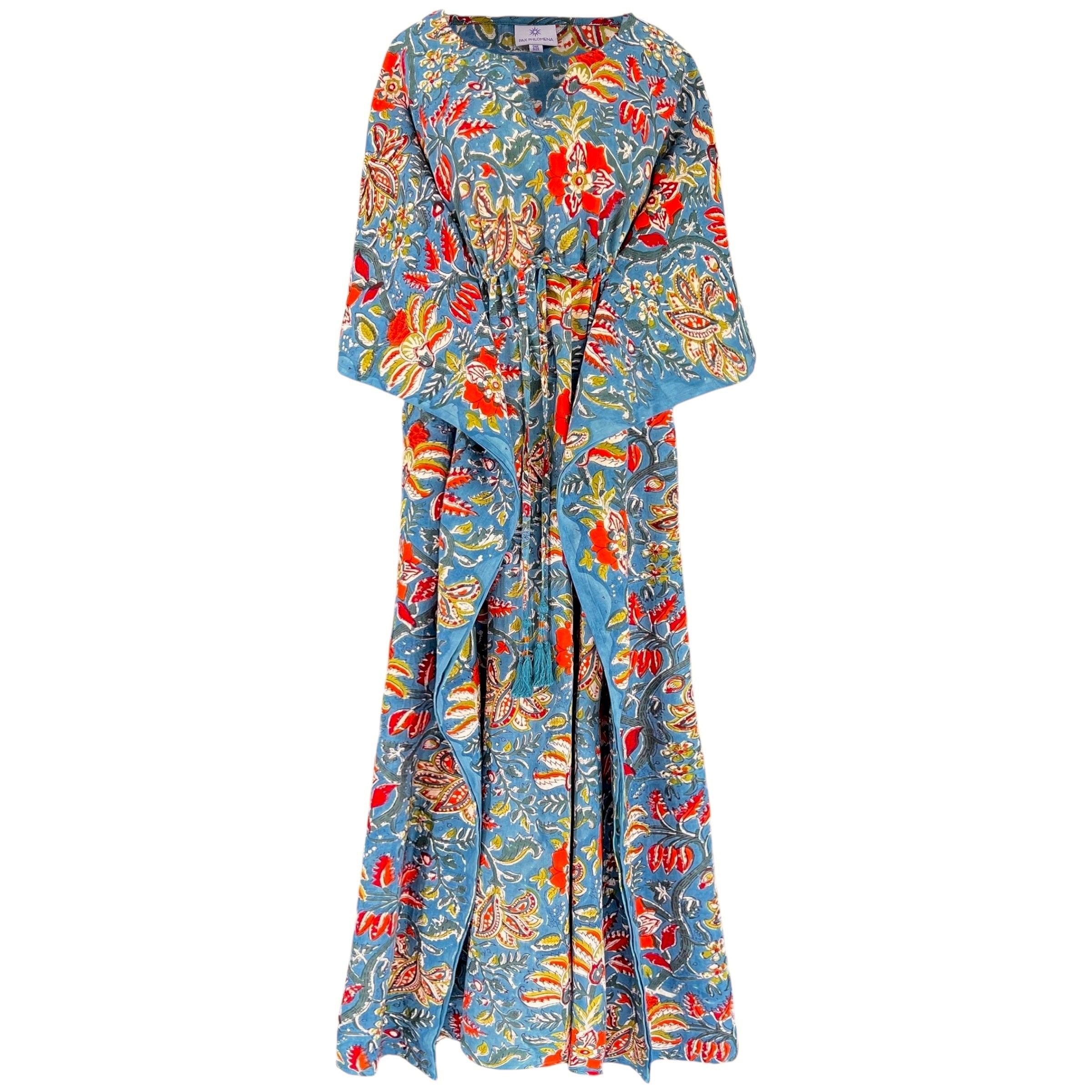 Fleury Blue Maxi Kaftan Dress