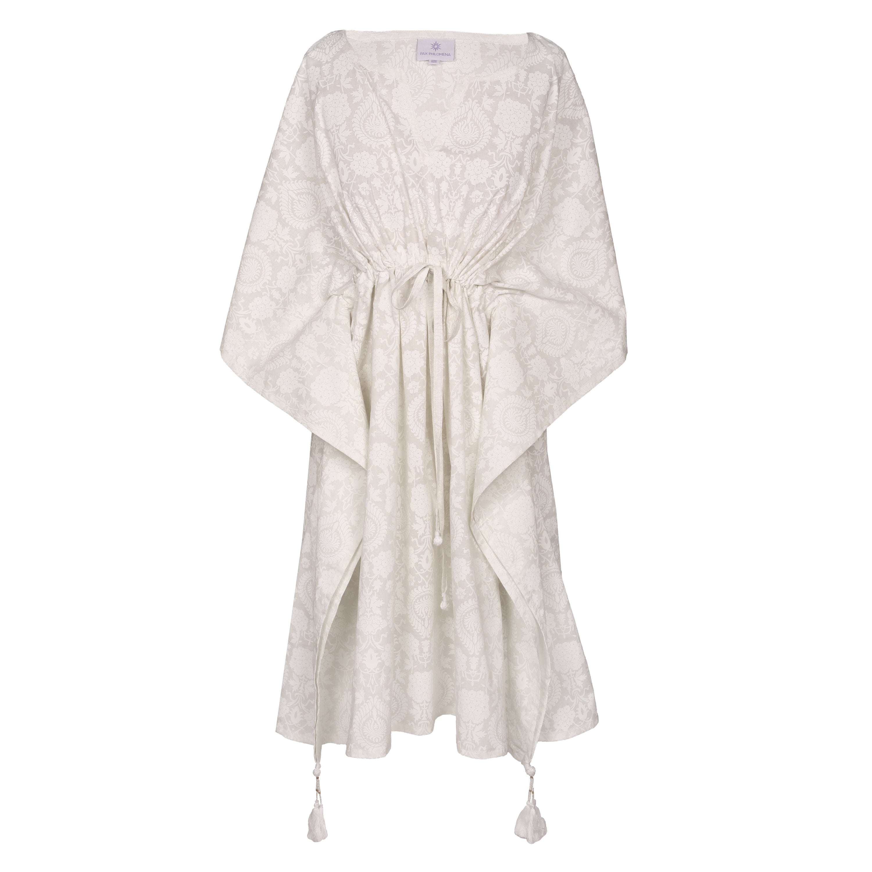 Snow White Midi Kaftan Dress