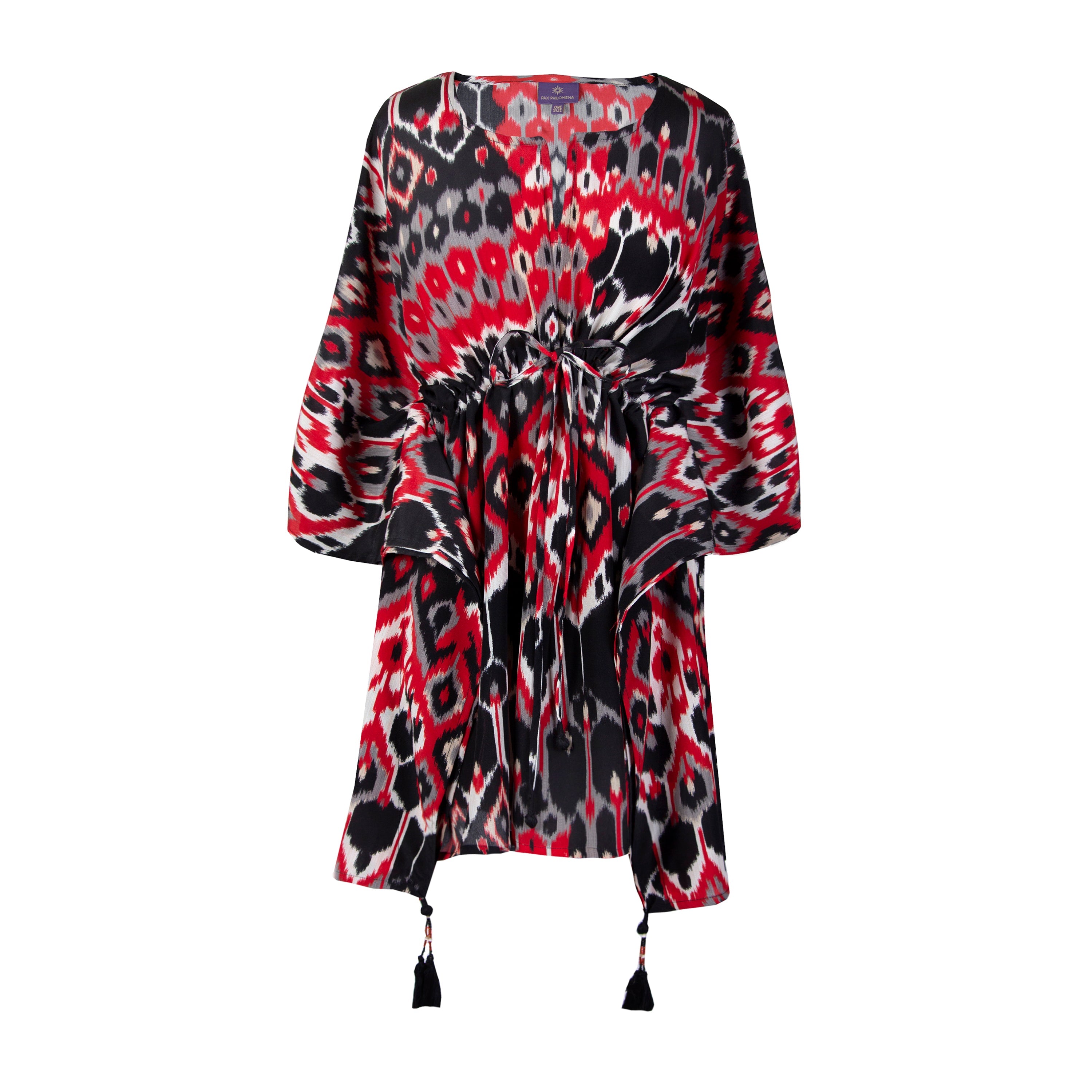 Testarossa Vita Short Italian Silk Kaftan