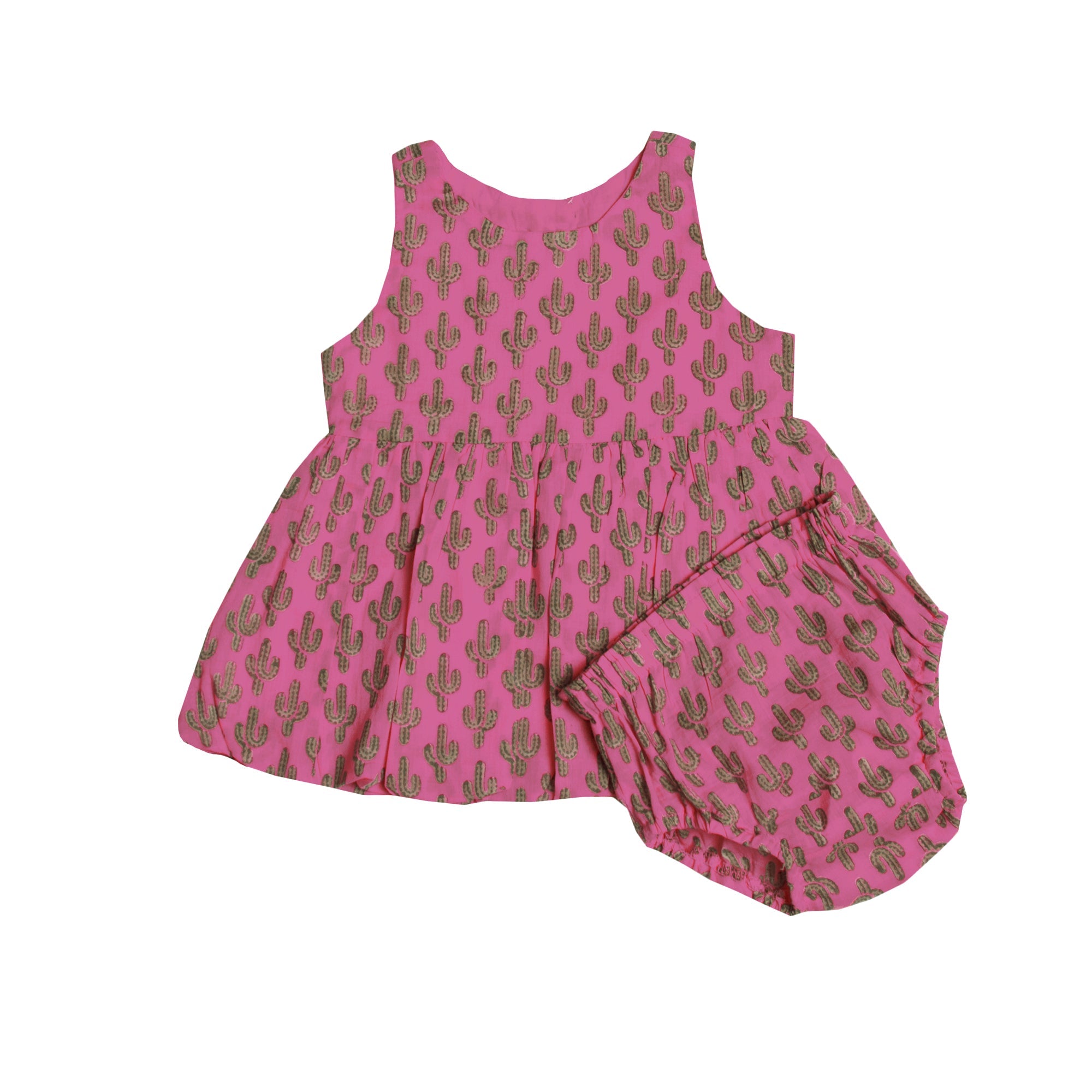 Prickly Pax Cactus Pink Bubble Dress